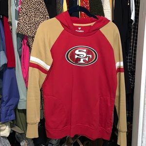 49ers pullover hooded sweatshirt